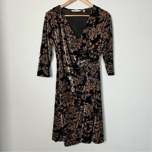 Soft Surroundings Velvet Hyannis Dress Womens Small Whimsigoth Formal Party Prep